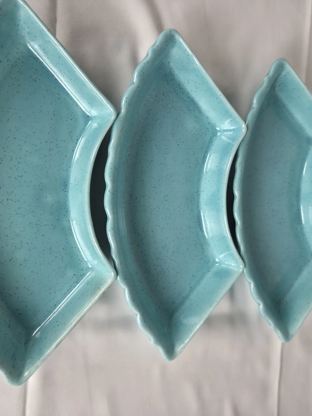 Vintage..Aqua Glazed Decorative Ceramic Bowl - Home Dining Serveware